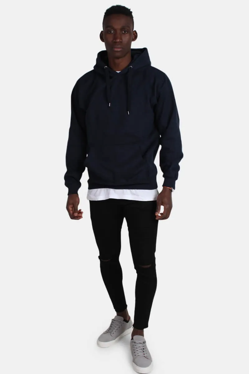  Basic Brand  Hooded Sweat Blue Navy