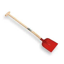 Betonschop rood gelakt, gehard met Atlas Schopsteel 110 cm ? O