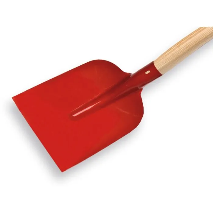 Betonschop rood gelakt, gehard met Atlas Schopsteel 110 cm ? O