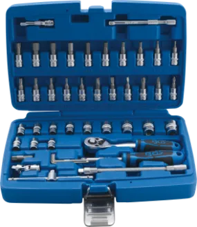 Bgs Technic Dopsleutelset 1/4, 46 delig INCH maten