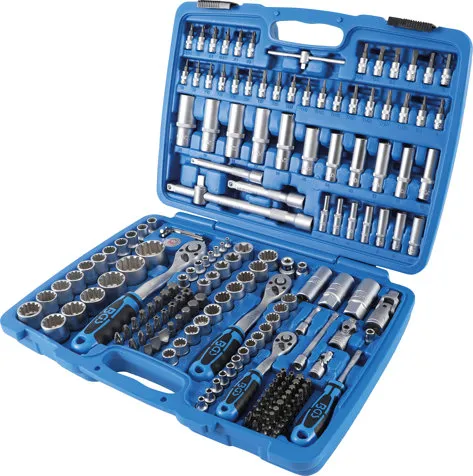 BGS TECHNIC DOPSLEUTELSET GEAR LOCK 6,3 MM (1/4) / 10 MM (3/8) / 12,5 MM (1/2) 192DELIG