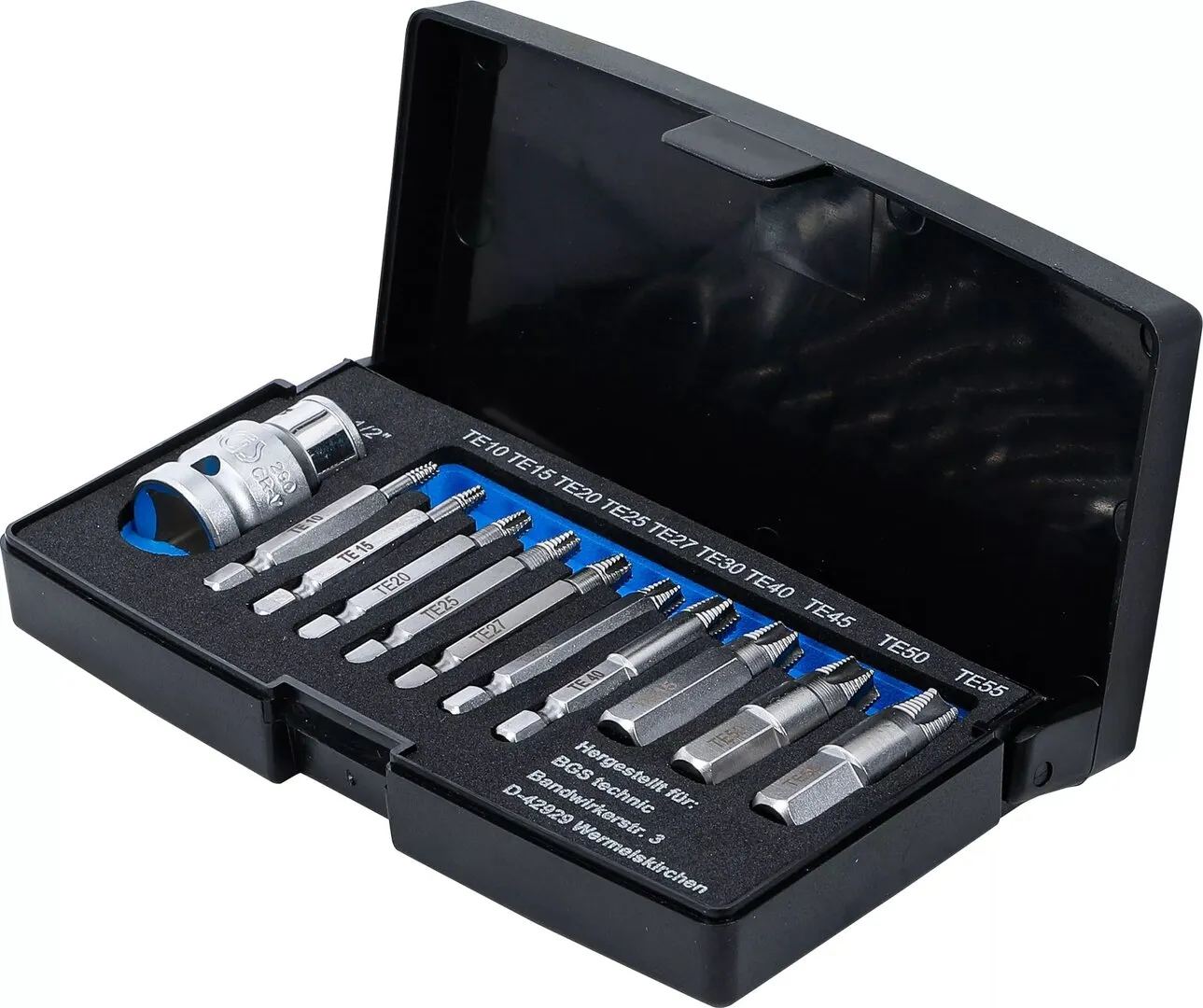BGS TECHNIC SCHROEVEN UITDRAAISET VOOR DEFECT TPROFIEL (VOOR TORX) T10  T55 11DELIGE