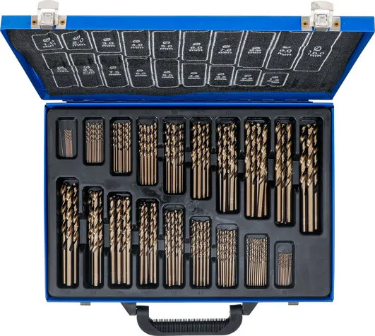 BGS TECHNIC TWIST BOREN SET HSS 5% COBALT ALLOY 1  10 MM 170 DELIG