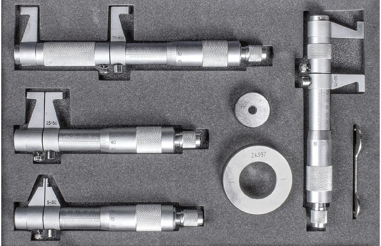 Binnenschroefmaatset analoog 7 dlg MW Tools