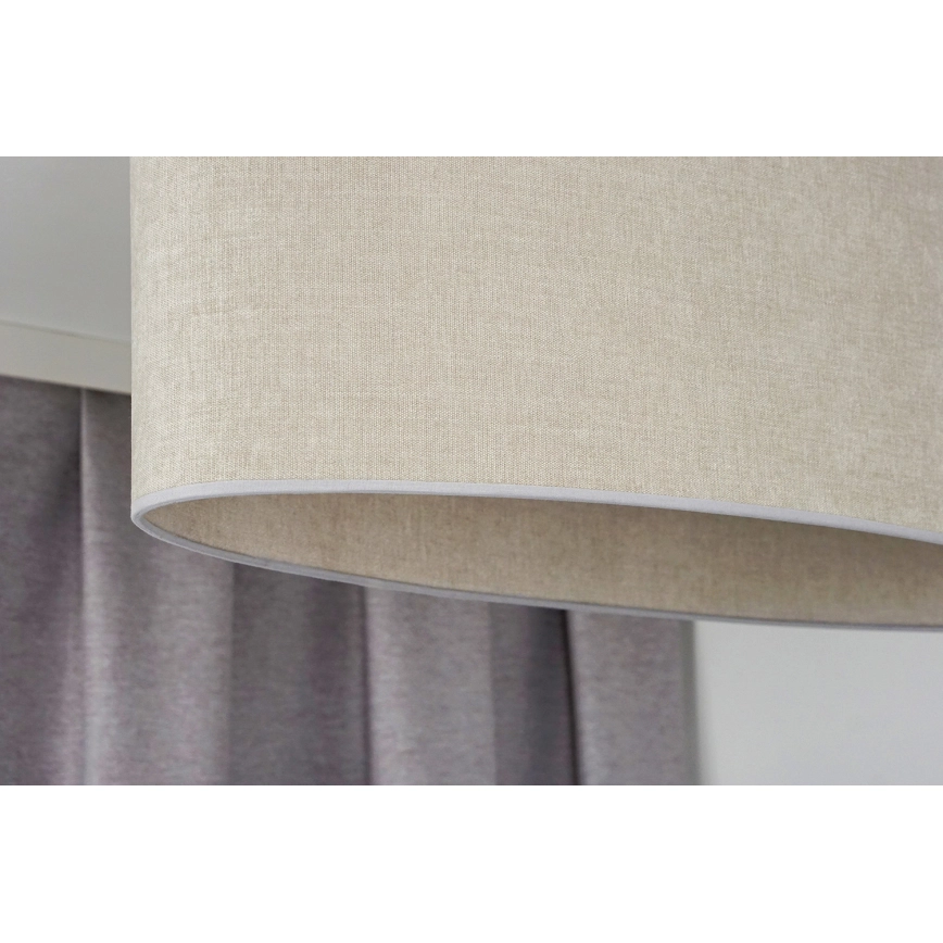 DUOLLA  HANGLAMP AAN EEN KOORD OVAL 2XE27/15W/230V GRIJS