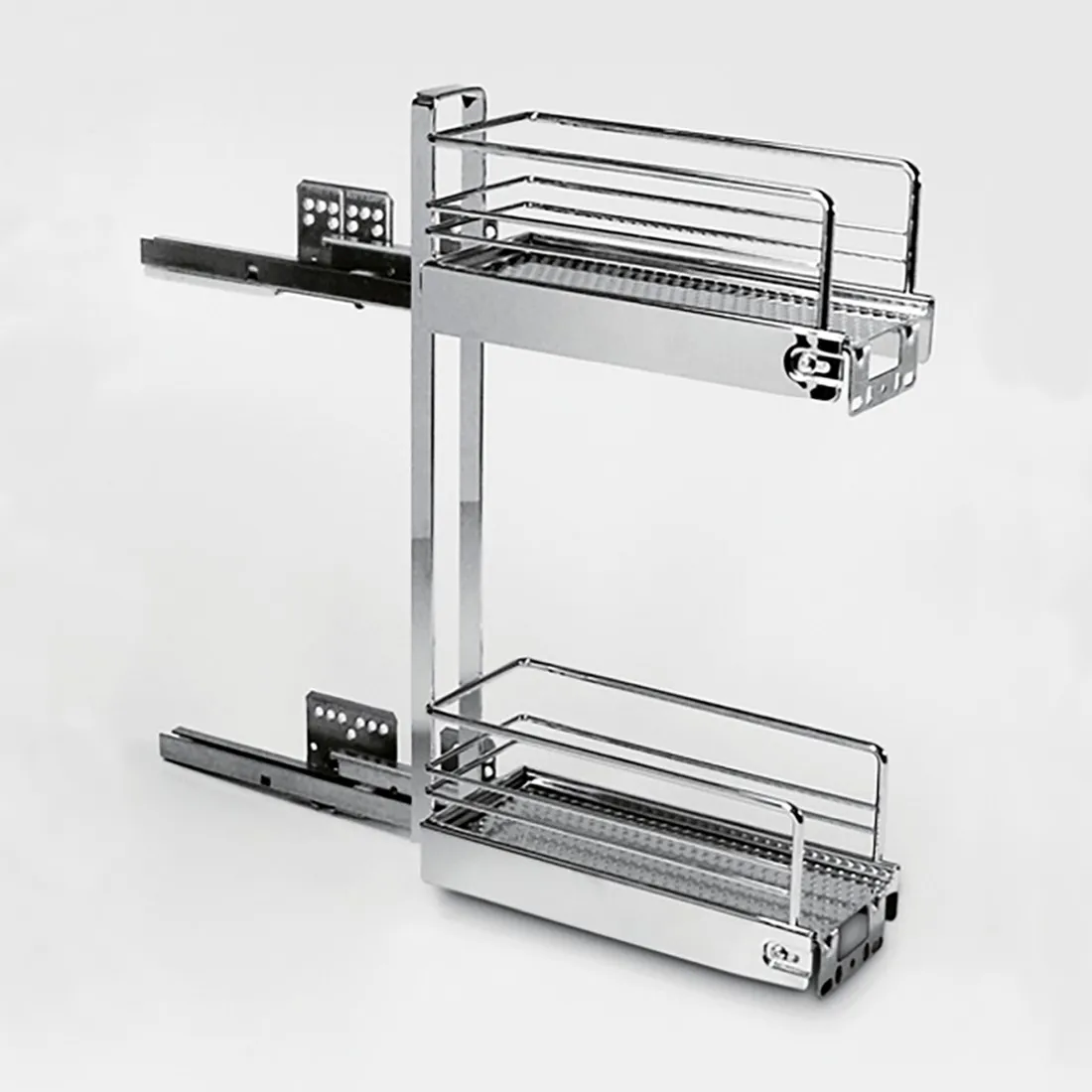 FRONTLADESET 150mm HETTICH CE verchroomd*min.470mm*max.5kg*