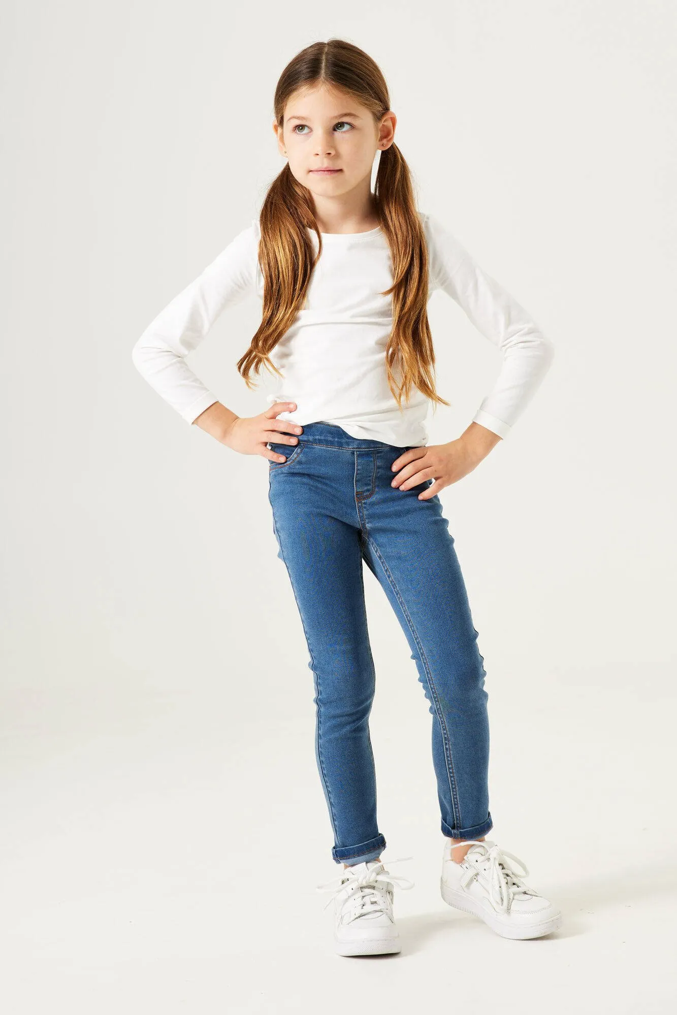 Garcia Skinny jegging 535 Jessy medium used Jeans Blauw Meisjes Lyocell
