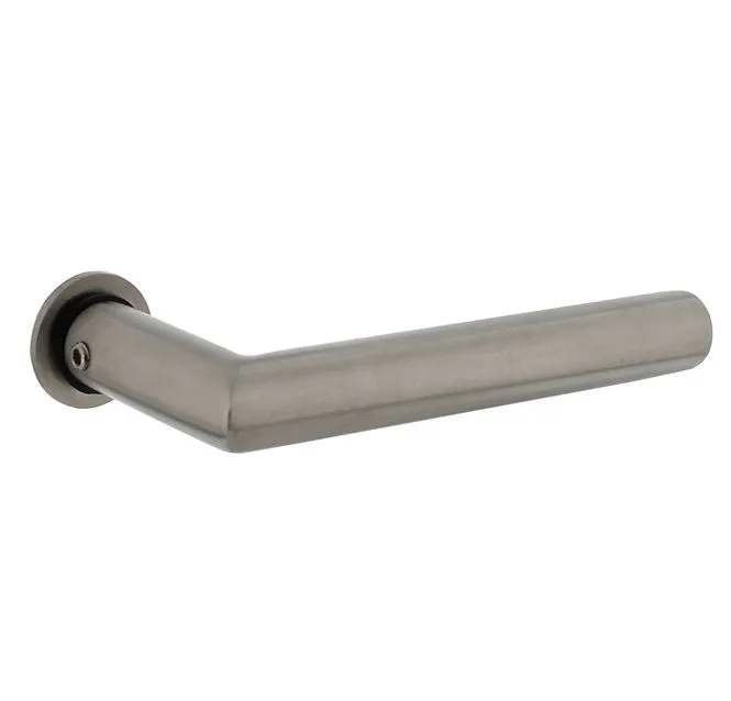 Intersteel deurkruk Jura met platte ronde rozetten zelfklevend ø30mm RVS