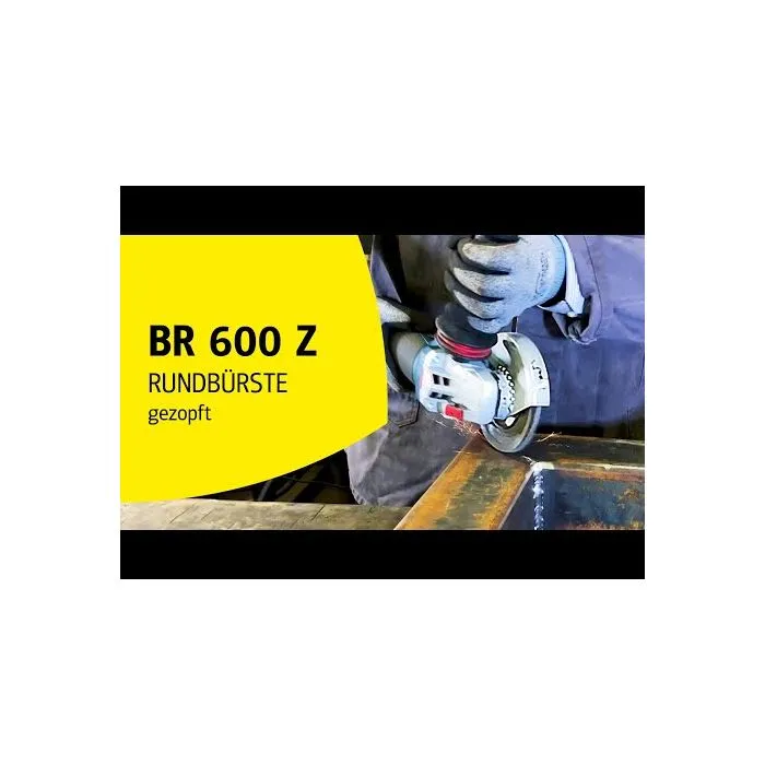 KLINGSPOR  BR 600 Z  BORSTELWIEL  125 MM  GETORDEERD STAALDRAAD