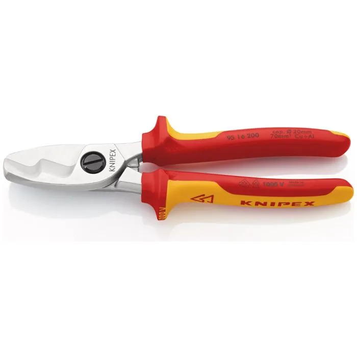 KNIPEX Kabelschaar, met dubbele snijkanten