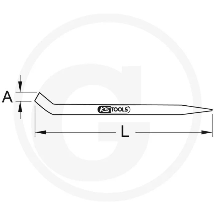 KS TOOLS BRONZE MONTIEREISEN 400 MM  VONKVRIJ, CORROSIEBESTENDIG, ALUMINIUMBRONS