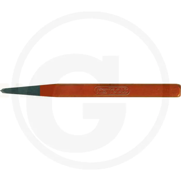 Ks tools tegelbeitel, 4-kant, 8x200 mm - geharde slagkop