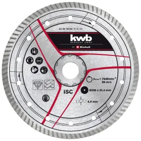 KWB Diamantslijpschijf 200 x 25,4mm Turbo