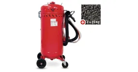 Mobiele straaltank 106 liter + 2 zakken straalmiddel SBLM050 MW Tools
