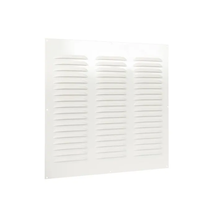 Nedco BV Schoepenrooster vlak model 400x300mm aluminium wit
