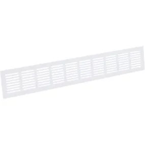Nedco plintrooster alum. 600 x 80 mm wit