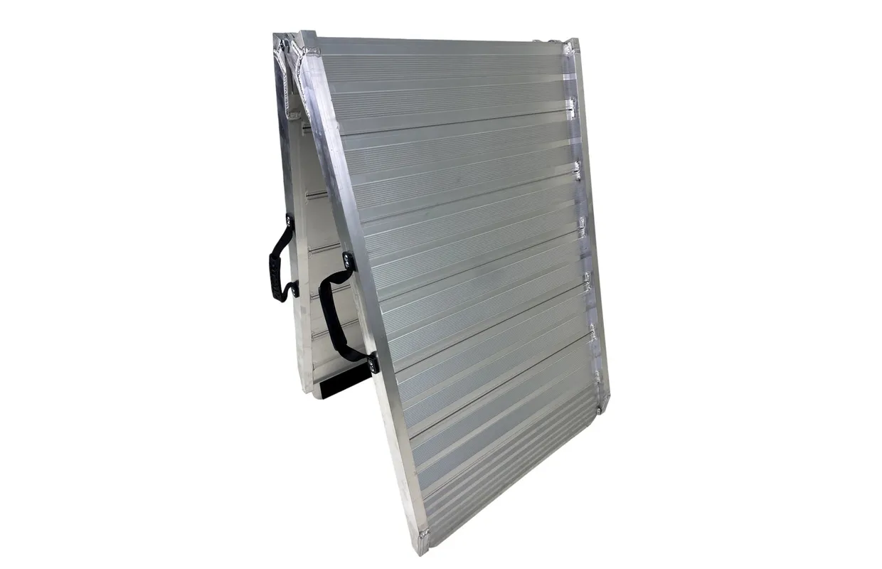 Oprijplaat aluminium 400kg 2130 x 700mm inklapbaar bruikbare breedte 650mm MW Tools