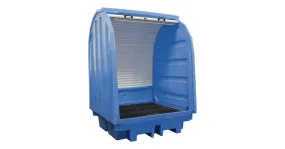 Opvangbak harde cover 4x200 lt. MW Tools