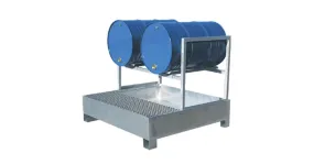 Opvangbak voor  2 liggende vaten MW Tools