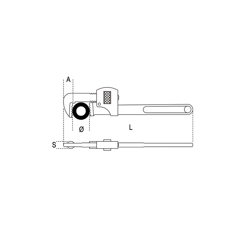 PIJPENTANGEN, STILLSON MODEL HSAFE  BETA 360HS