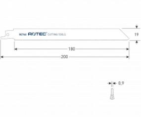 Rotec reciprozaagblad RC200