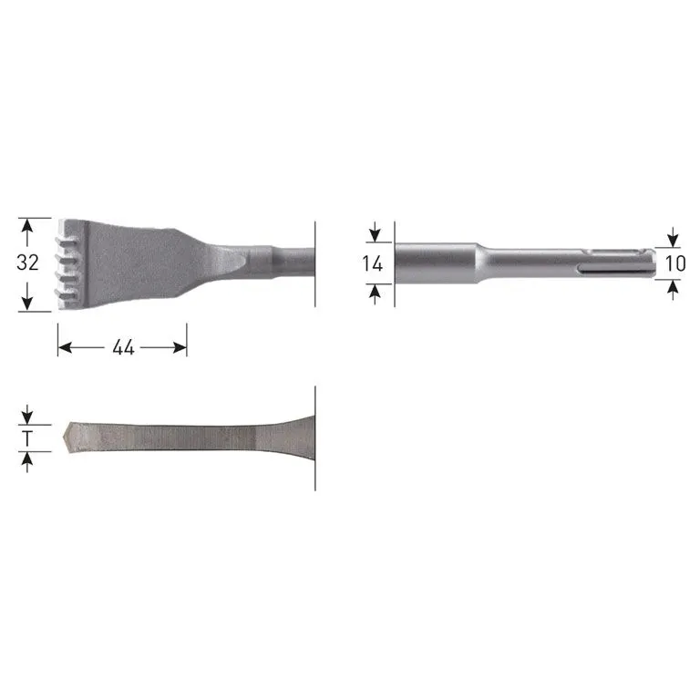 ROTEC SDS+ HMTANDBEITEL 32X125MM