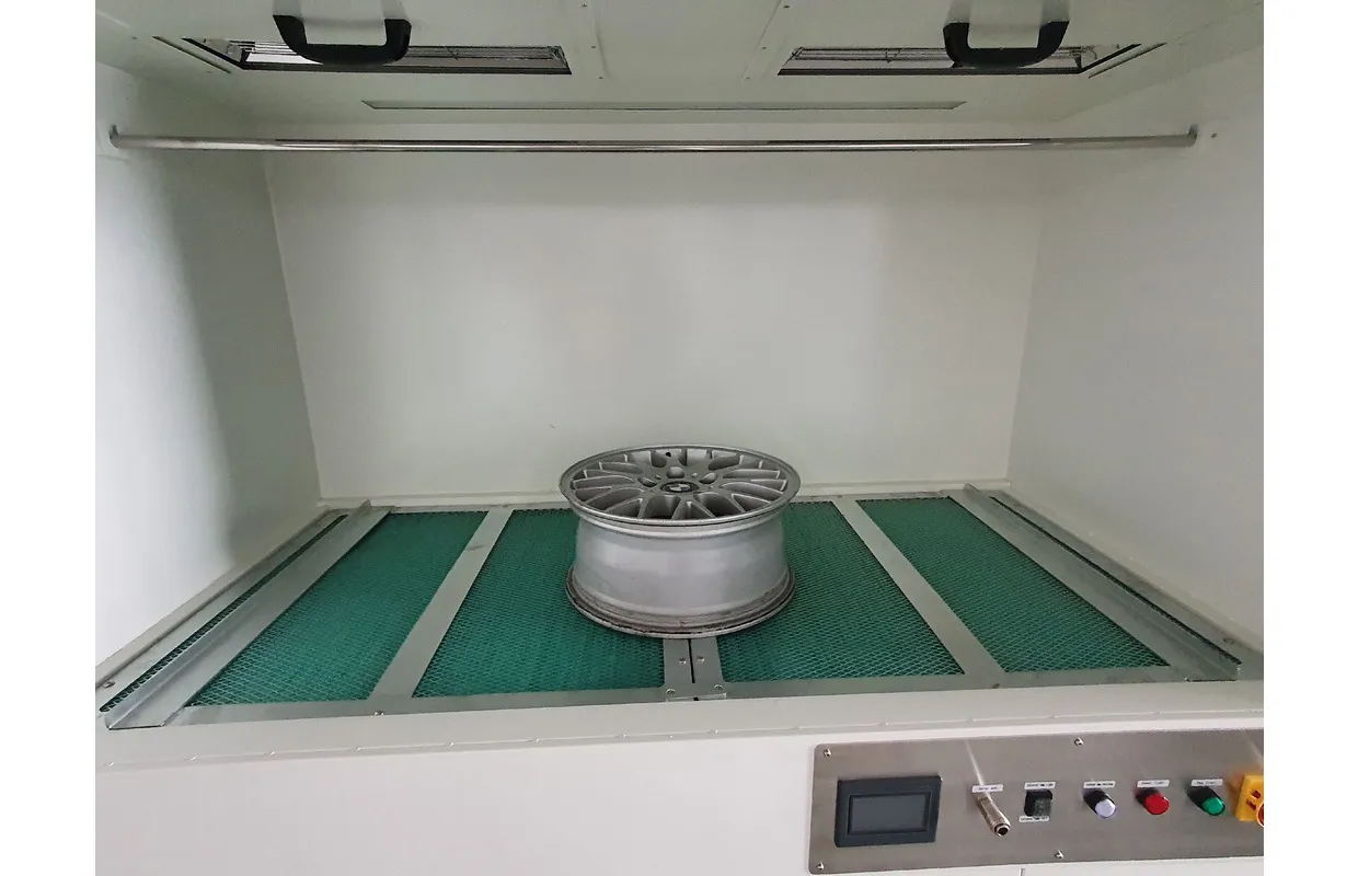 Spuitcabine / lakdroger met afzuigingen en geïntegreerde lakdroger 230V  MW Tools