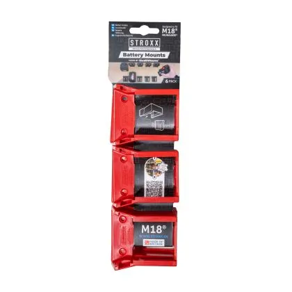 STROXX STEALTHMOUNTS BATTERIJHOUDER (18V) 6PACK  MILWAUKEE