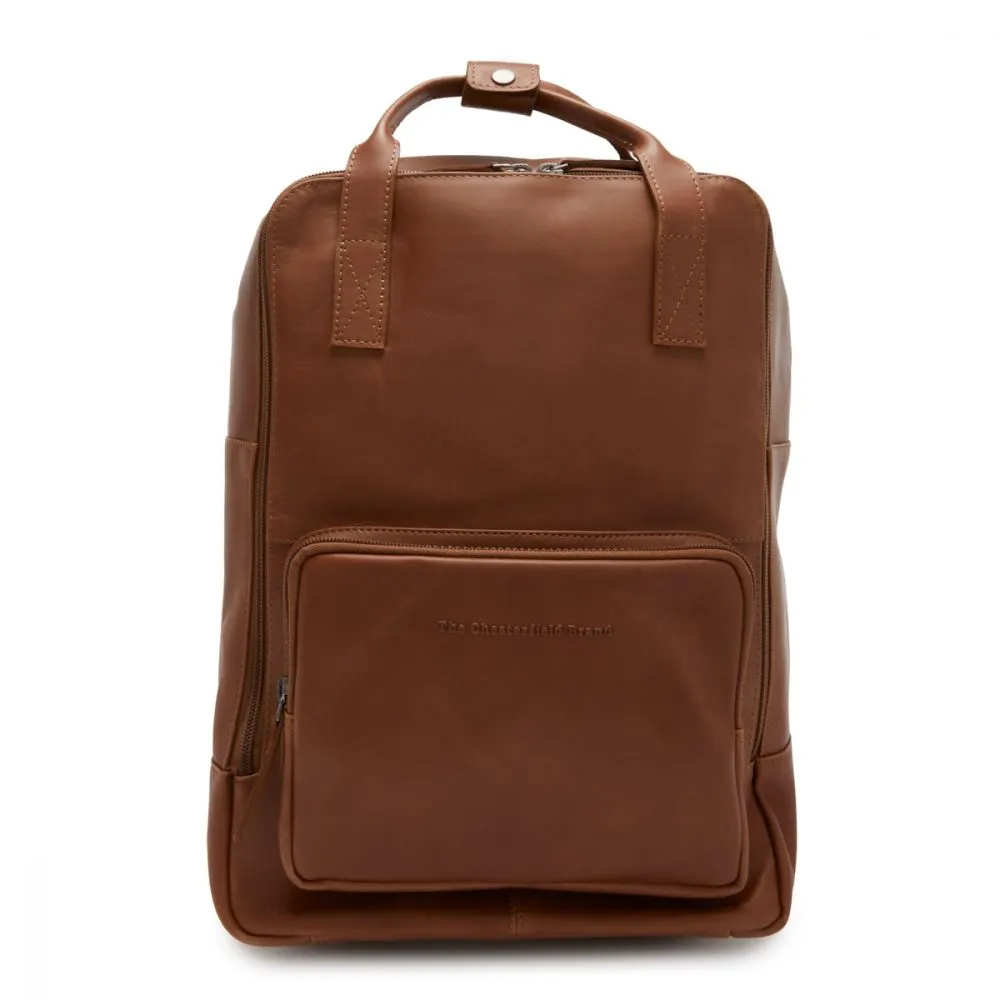 The Chesterfield Brand Belford Cognac Leather Backpack