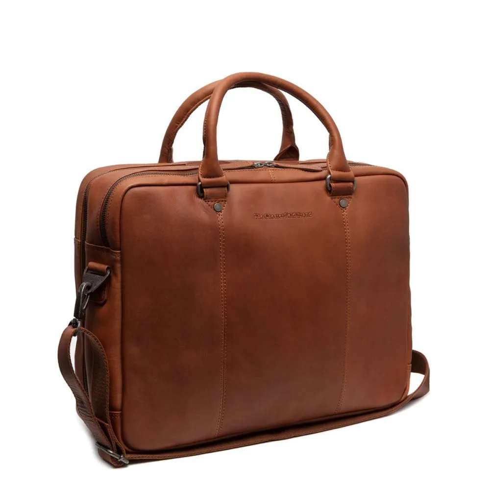 The Chesterfield Brand Boston Cognac Leather Laptop bag
