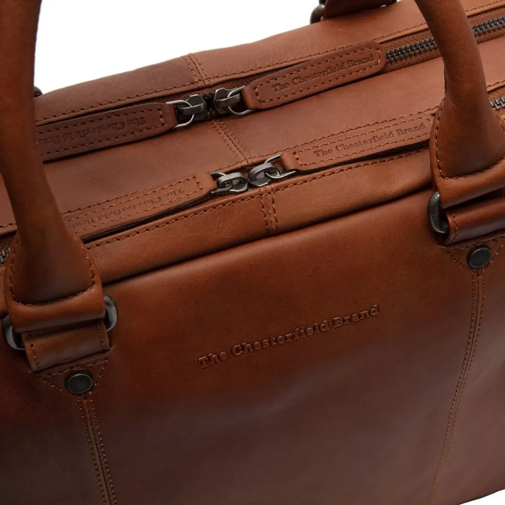 The Chesterfield Brand Boston Cognac Leather Laptop bag