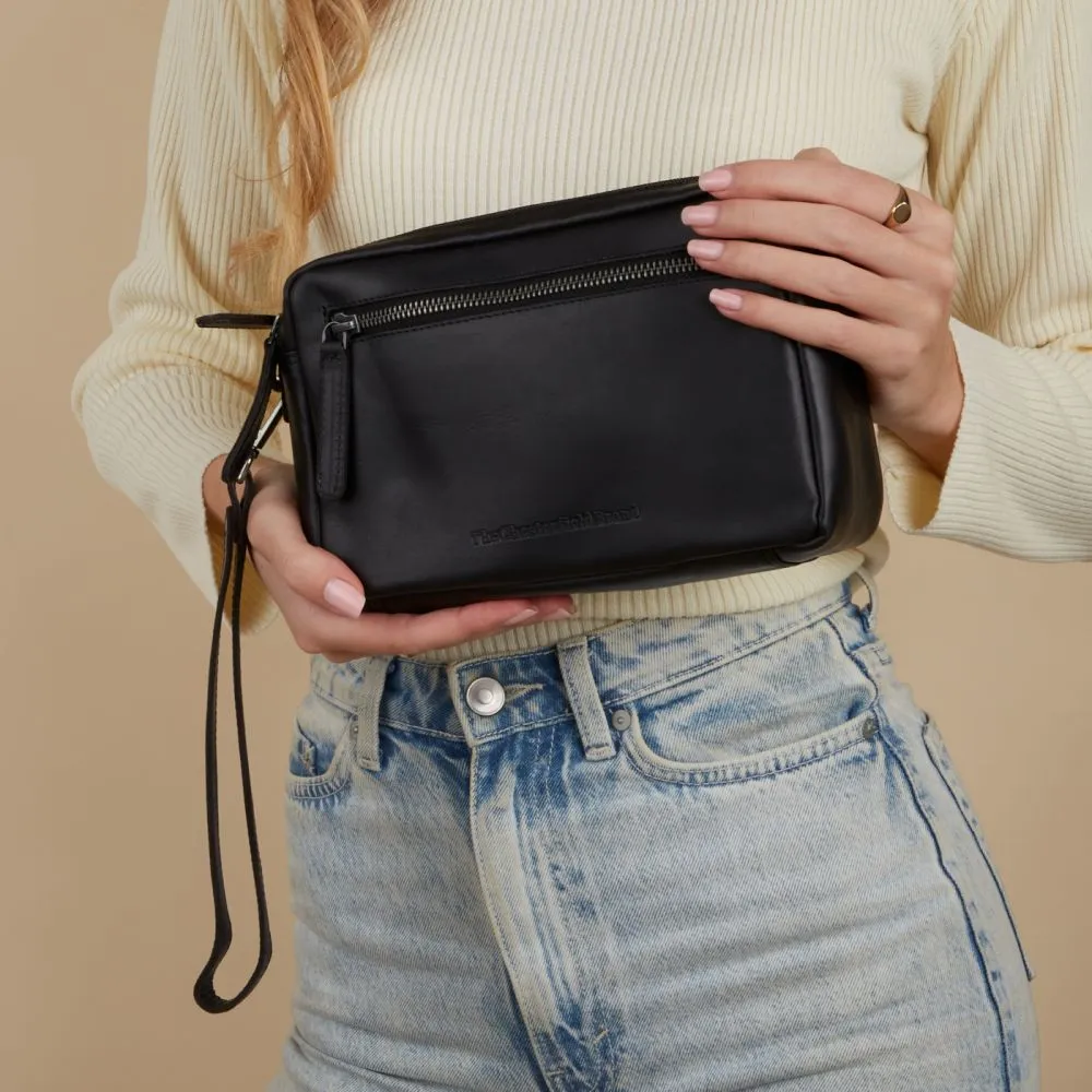 The Chesterfield Brand Samui Black Leather Crossbody bag