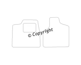Velours mattenset Chrysler Voyager KWB voorset 1996-2001