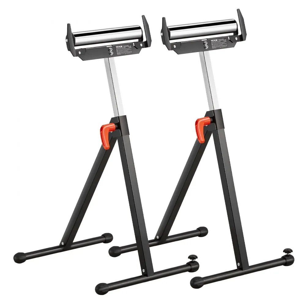 VEVOR 2X ROLSTANDAARD ROLSTANDAARD VERSTELBAAR 68109CM WERKSTANDAARD OPVOUWBAAR 113KG