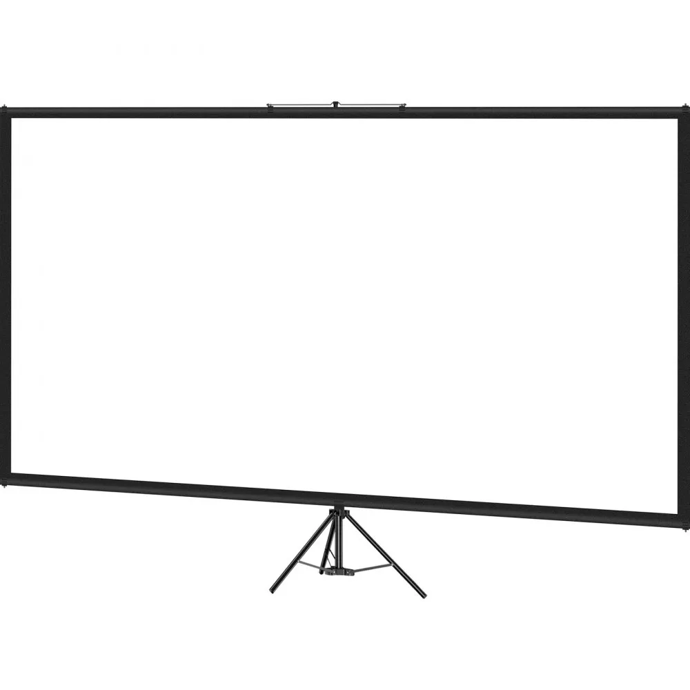 VEVOR Beamer Scherm Projectiescherm 203,2 cm Projectorscherm 16:9 Projector Screen van Polyester en Aluminiumlegering Verstelbaa