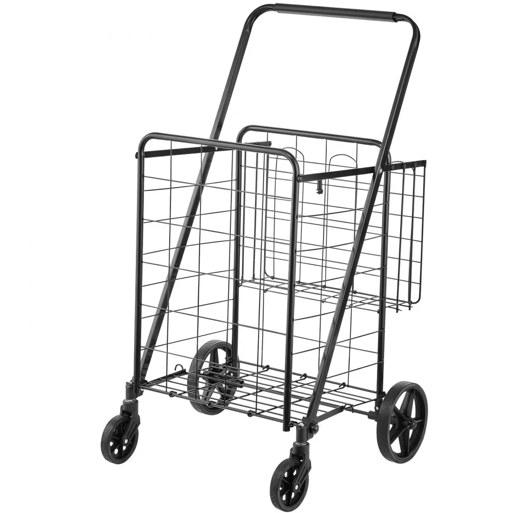 VEVOR boodschappentrolley boodschappentrolley opvouwbaar 50 kg draagvermogen, boodschappentrolley multifunctioneel, boodschappen
