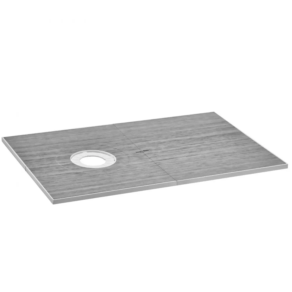 VEVOR DOUCHERANDSET 1524 X 965 X 28 MM GROTE DOUCHEBAKSET MET 16,5 CM OFFSET AFVOER LICHTGEWICHT EPS DOUCHEINSTALLATIEKITS MET 