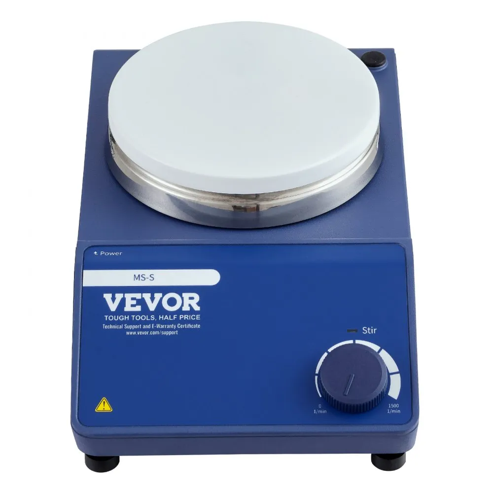 VEVOR MAGNETISCHE ROERDER, 01500 RPM ROERPLAAT MET VERSTELBARE SNELHEIDSKNOP, 20L PLAATROERSET, INCLUSIEF ROERSTAAFJE