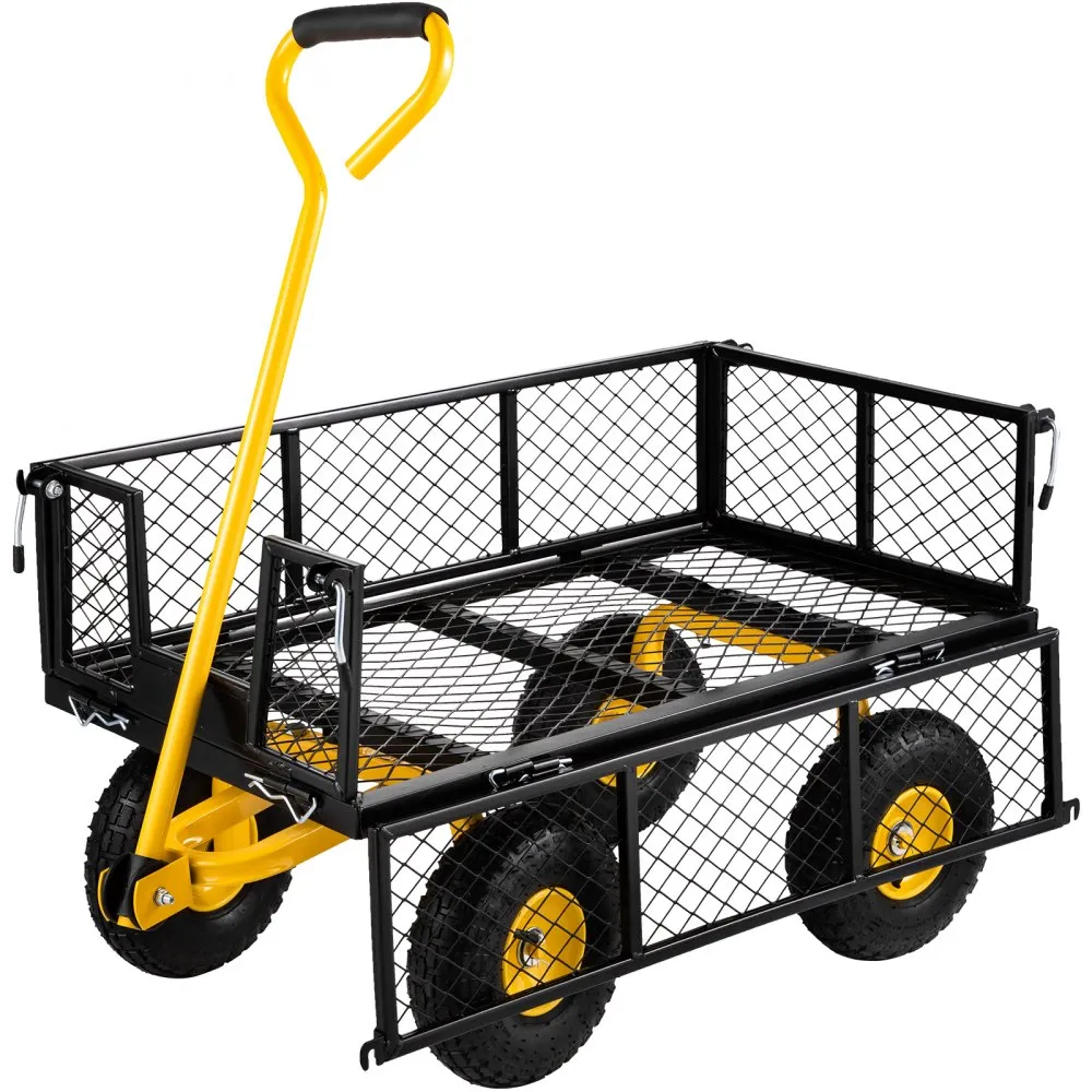 VEVOR Opvouwbare Wagen Tuin Wagen Transportwagen Strandkar handkar tuinwagen materiaalwagen strandwagen tuinwagen 227kg staal