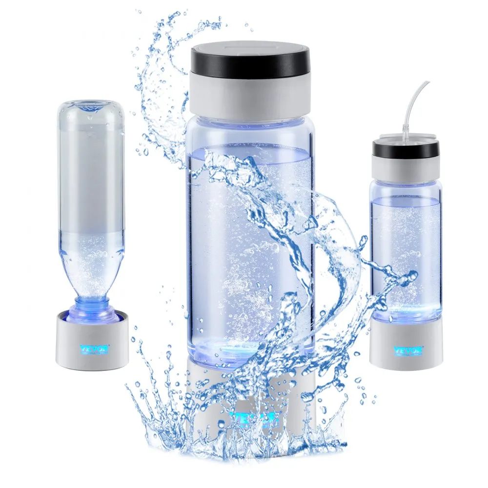 VEVOR WATERSTOFFLESGENERATOR, DRAAGBARE WATERSTOFWATERMAKER 380 ML, WATERSTOFRIJKE WATERIONISATOR MET SPETECHNOLOGIE, MET NEUSI