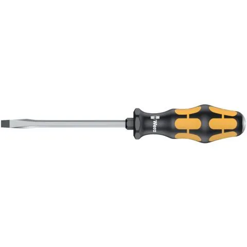 WERA KRAFTFORM PLUS SCHROEVENDRAAIER MET ZESKANTSCHACHT EN SLAGKOP  SLEUF  7 X 125MM