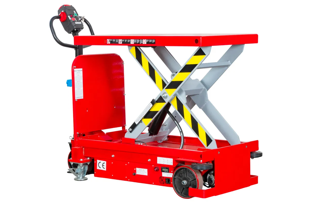 Zelfrijdende elektrische heftafel 500 kg H 1000 mm 1020 x 610 mm MW Tools